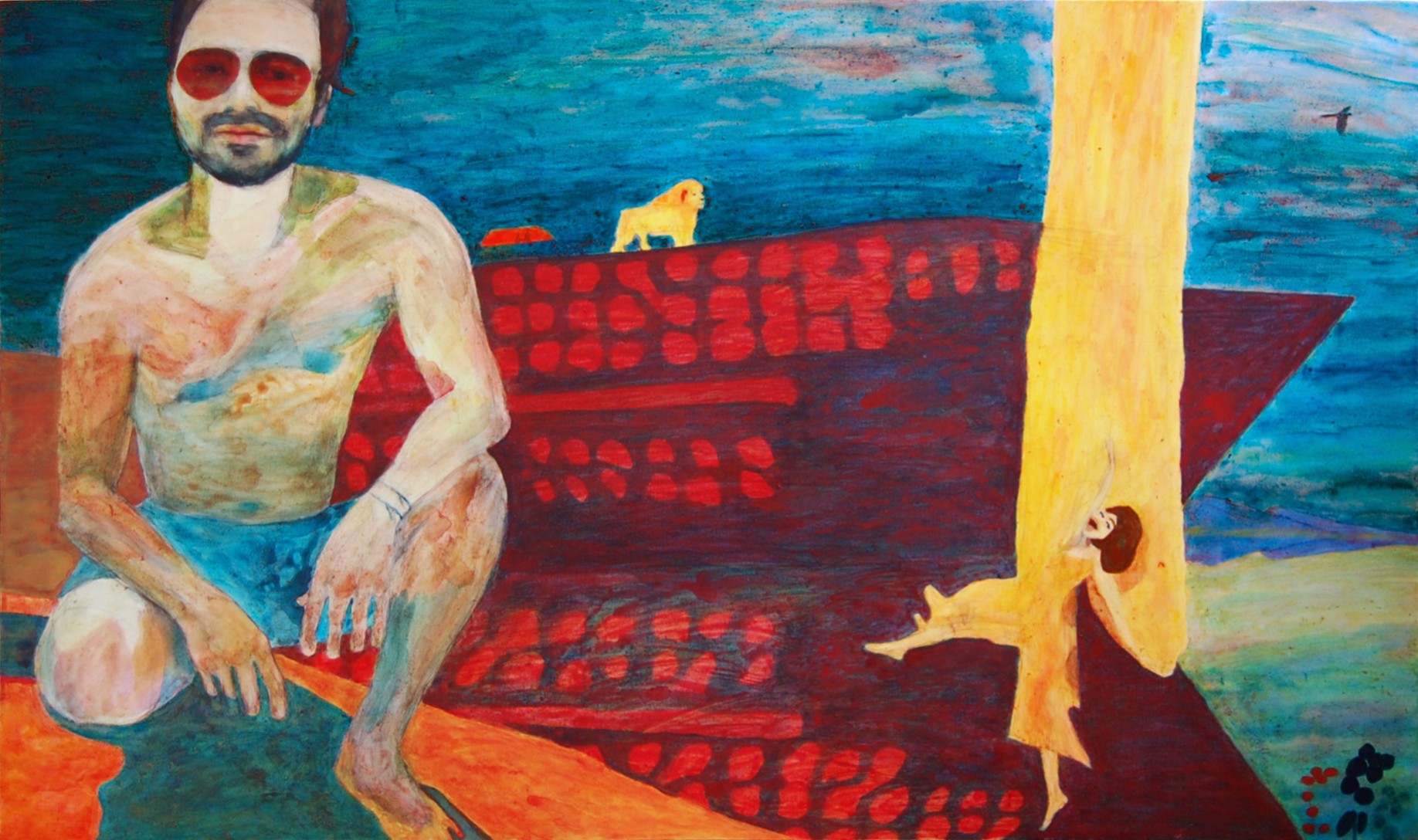 Painting Marino, Painting on canvas, 150 × 91 cm, Sold