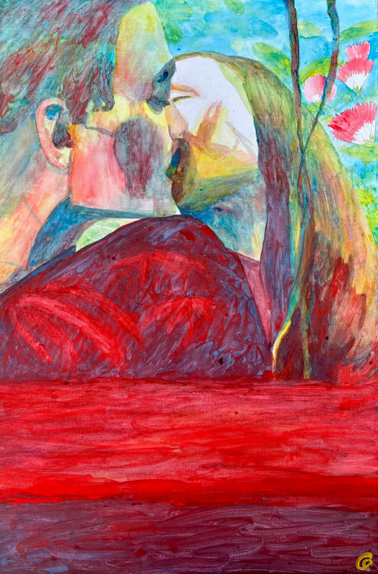 Painting Passionate, Painting on canvas